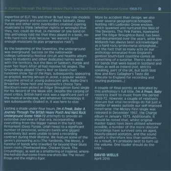 3CD/Doos Various: I'm A Freak, Baby... A Journey Through The British Heavy Psych And Hard Rock Underground Scene 1968-72