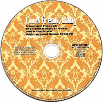 3CD/Doos Various: I'm A Freak, Baby... A Journey Through The British Heavy Psych And Hard Rock Underground Scene 1968-72