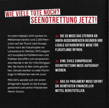 2CD Various: Kein Mensch Ist Illegal (Solidarität Und Freiheit Für Menschen Auf Der Flucht)