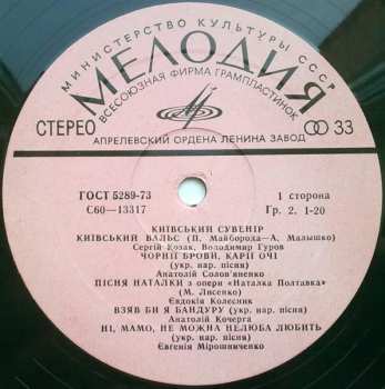 2LP Various: Kiev Souvenir / Київський Сувенір / Киевский Сувенир