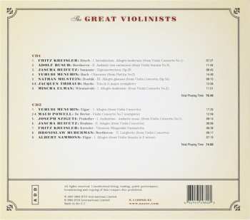 2CD Various: The Great Violinists