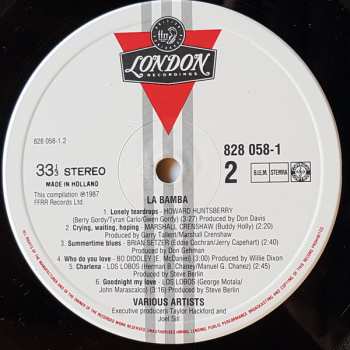 LP Various: La Bamba (Original Motion Picture Soundtrack)