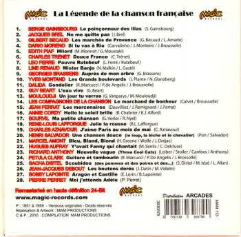 CD Various: La Légende De La Chanson Française