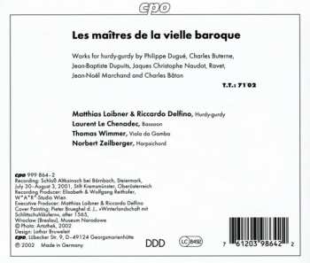 CD Various: Les Maîtres de la Vielle Baroque (French Music For Hurdy-gurdy)