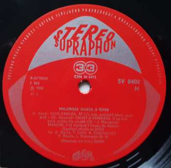 LP Various: Milostná Dueta Z Oper (Liebesduette = Love Duets)