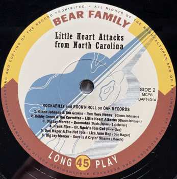 CD/EP Various: Little Heart Attacks From North Carolina - Rockabilly and Rock 'n' Roll on Oak Record LTD