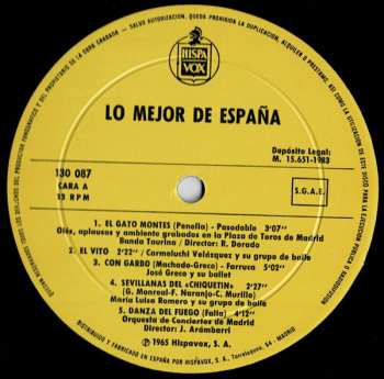 LP Various: Lo Mejor De España