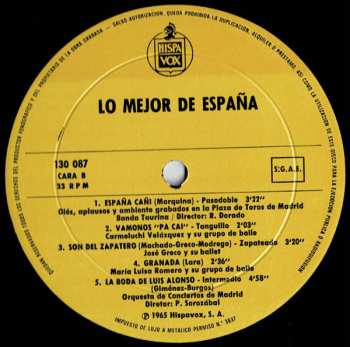 LP Various: Lo Mejor De España