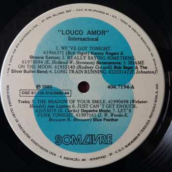 LP Various: Louco Amor (Internacional)