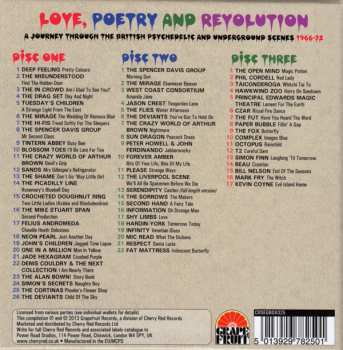 3CD/Doos Various: Love, Poetry And Revolution (A Journey Through The British Psychedelic And Underground Scenes 1966-72)