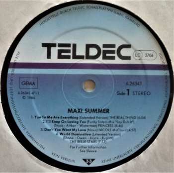 LP Various: Maxi Summer