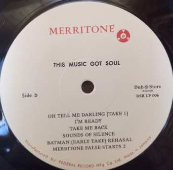 2LP Various: Merritone Rock Steady 2: This Music Got Soul 1966-1967