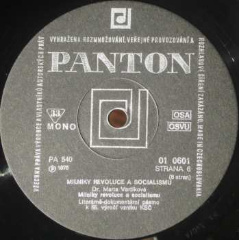 4LP/Doos Various: Míl'niky Revolúcie A Socializmu 1921 - 1976