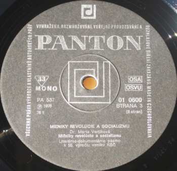 4LP/Doos Various: Míl'niky Revolúcie A Socializmu 1921 - 1976