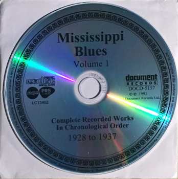 CD Various: Mississippi Blues Volume 1 1928~1937