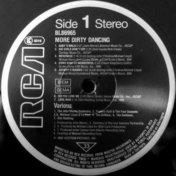 LP Various: More Dirty Dancing