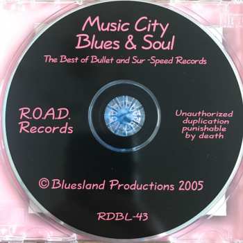 CD Various: Music City Blues & Soul 1960s - The Best Of Bullet/Sur-Speed Records