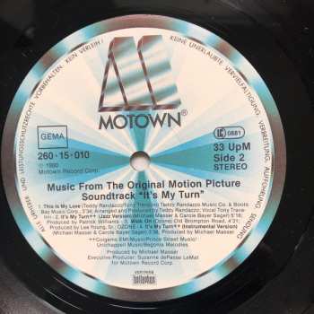 LP Various: Music From The Original Motion Picture Soundtrack "It's My Turn"