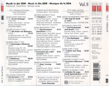 3CD/Doos Various: Musik In Der DDR Vol. II: Vokalmusik - Vocal Music - Musique Vocale