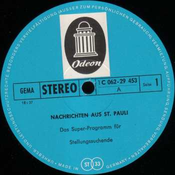 LP Various: Nachrichten Aus St.Pauli - Das Superprogramm Für Stellungssuchende