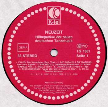 LP Various: Neuzeit
