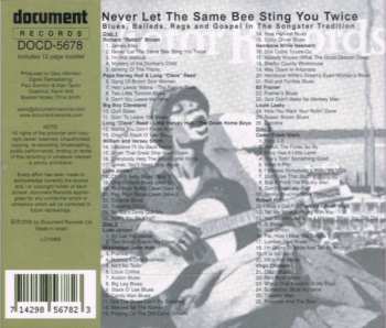 3CD Various: Never Let The Same Bee Sting You Twice: Blues, Ballads, Rags And Gospel In The Songster Tradition