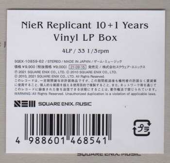 4LP/Doos Various: NieR Replicant -10+1 Years- Vinyl LP Box Set LTD