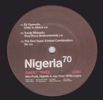 2LP/CD Various: Nigeria 70 (Sweet Times: Afro-Funk, Highlife & Juju From 1970s Lagos) LTD