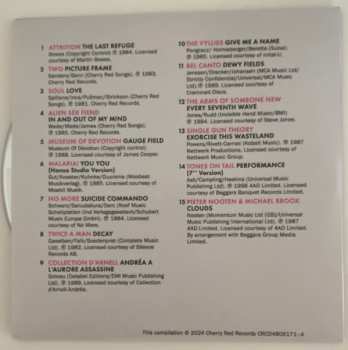 4CD Various: No Songs Tomorrow: Darkwave, Ethereal Rock And Coldwave 1981 – 1990