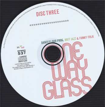 3CD/Doos Various: One Way Glass (Dancefloor Prog, Brit Jazz & Funky Folk 1968-1975)