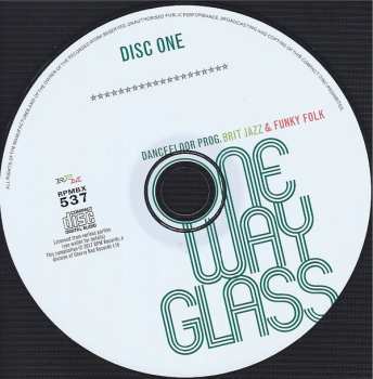 3CD/Doos Various: One Way Glass (Dancefloor Prog, Brit Jazz & Funky Folk 1968-1975)
