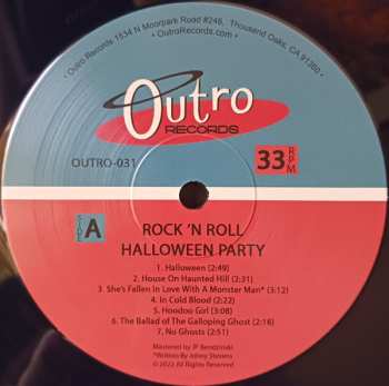 LP Various:  Outro Records Rock 'N Roll Halloween Party!