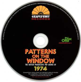 3CD/Doos Various: Patterns On The Window (The British Progressive Pop Sounds Of 1974)