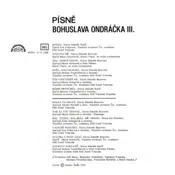 LP Various: Písně Bohuslava Ondráčka 3