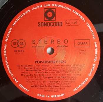 LP Various: Pop-History 1962