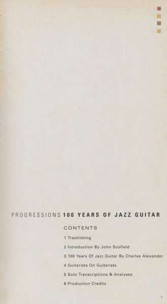 4CD/Doos Various: Progressions: 100 Years Of Jazz Guitar
