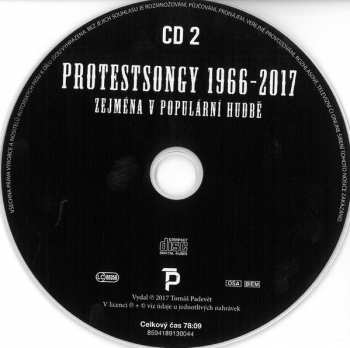 2CD Various: Protestsongy 1966-2017 Zejména V Populární Hudbě