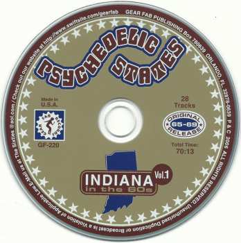 CD Various: Psychedelic States: Indiana In The 60s Vol. 1