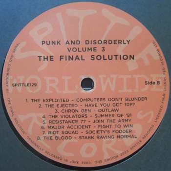 LP Various: Punk And Disorderly III - The Final Solution