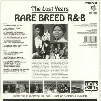 LP Various: Rare Breed R&B - The Lost Years