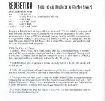 4CD Various: Rembetika 2 (More Of The Secret History Of Greece's Undeground Music)