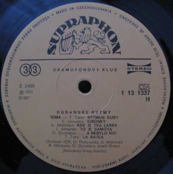 LP Various: Kubánské Rytmy