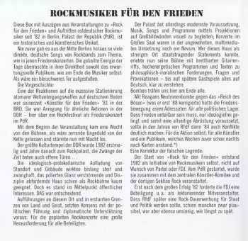 4CD/DVD/Doos Various: Rock Für Den Frieden