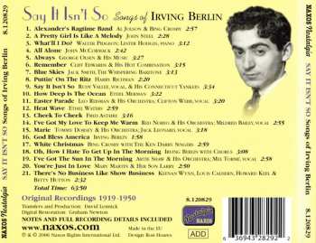 CD Various: Say It Isn't So - Songs Of Irving Berlin