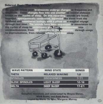 CD Various: Sidereal Rest "The Sleep Vehicle"