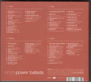 4CD/Doos Various: Simply Power Ballads (4 CDs Of Modern And Classic Power Ballads)