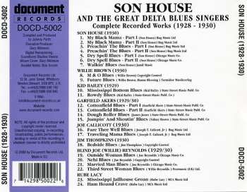 CD Various: Son House And The Great Delta Blues Singers: Complete Recorded Works 1928 ~ 1930
