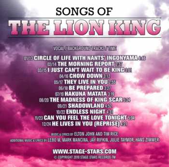 2CD Various: Songs Of The Lion King