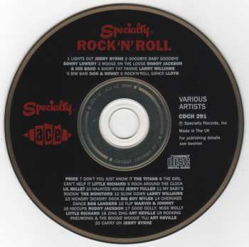 CD Various: Speciality Rock 'N' Roll
