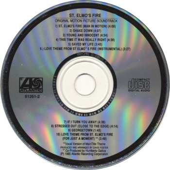 CD Various: St. Elmo's Fire / Original Motion Picture Soundtrack)